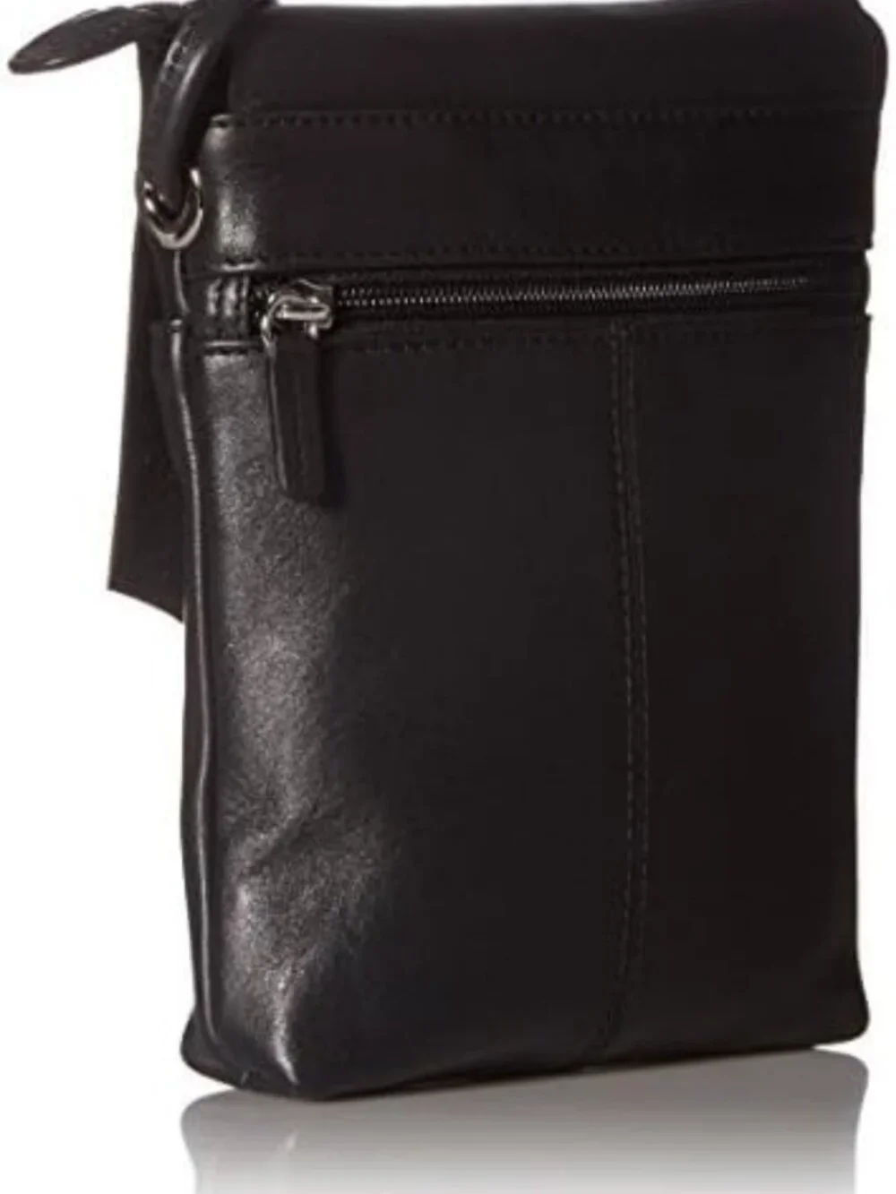 Genuine Leather Mini Crossbody Bag for Women - RFID Blocking, Adjustable Strap